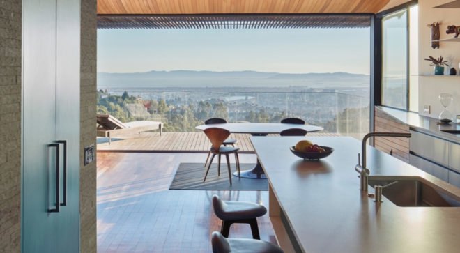 Skyline House, Terry & Terry Architecture, Oakland, San Francisco, wooden structure, natural ventilation, green architecture, panoramic views, open-plan layout