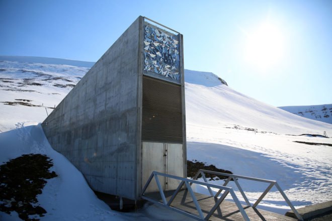 Svalbard Global Seed Vault, The Crop Trust, Arctic Circle, Norway, global seed vault, seed vault, seed, seeds, food, food security, climate change, global warming, permafrost, permafrost melting, melting permafrost, meltwater, flood, flooding, flooded, vault, security, crops