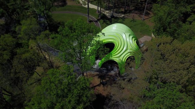 The Chrysalis by THEVERYMANY, Merriweather Park amphitheater, Merriweather Park The Chrysalis, The Chrysalis Maryland, The Chrysalis by Zahner, THEVERYMANY in Maryland,
