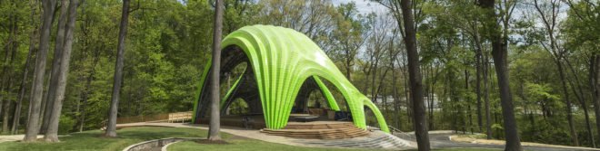 The Chrysalis by THEVERYMANY, Merriweather Park amphitheater, Merriweather Park The Chrysalis, The Chrysalis Maryland, The Chrysalis by Zahner, THEVERYMANY in Maryland,