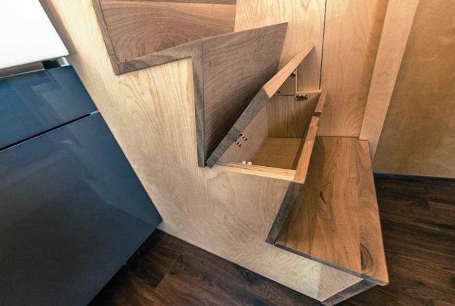 Tumbleweeds Roanoke Tiny Home, Roanoke Tiny Home, Tumbleweed Home, tiny home living, tiny home design, tiny home roanoke, tiny cabin design, wood paneling, wooden cabins, storage space tiny homes, off grid cabins, off grid living