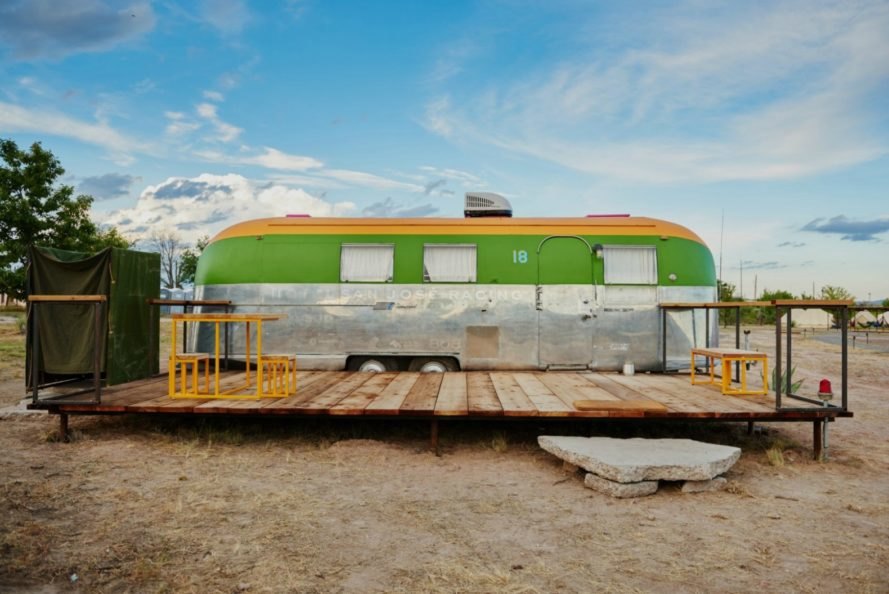 El Cosmico Trailer Park, restored trailers, retro trailer park, el cosmic trailer homes, restored trailer parks, off grid living, marfa, texas, marfa trailer park, off grid trailers, trailer conversions, van conversions, nomadic living, yurts in marfa, camping in marfa, trailer rentals marfa