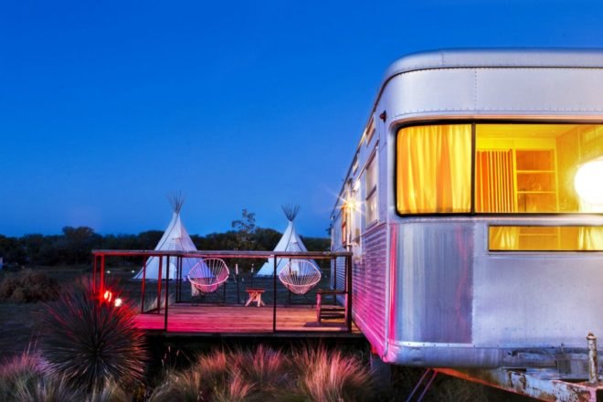 El Cosmico Trailer Park, restored trailers, retro trailer park, el cosmic trailer homes, restored trailer parks, off grid living, marfa, texas, marfa trailer park, off grid trailers, trailer conversions, van conversions, nomadic living, yurts in marfa, camping in marfa, trailer rentals marfa