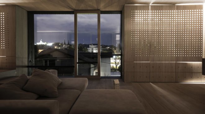 3Shoebox House, Ofis Arhitekti, green renovation, Ljubljana, natural light, staircase, concrete, podium, green architecture