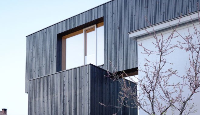 3Shoebox House, Ofis Arhitekti, green renovation, Ljubljana, natural light, staircase, concrete, podium, green architecture
