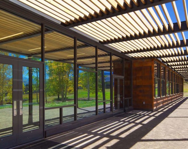 Aspen Community School by Studio B, Aspen Community School, Aspen Community School Colorado, Studio B school renovation, Aspen solar powered school, solar powered primary school,