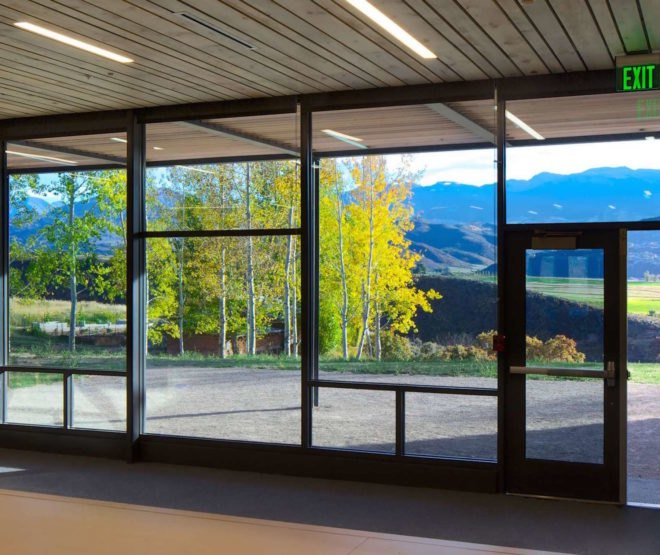 Aspen Community School by Studio B, Aspen Community School, Aspen Community School Colorado, Studio B school renovation, Aspen solar powered school, solar powered primary school,