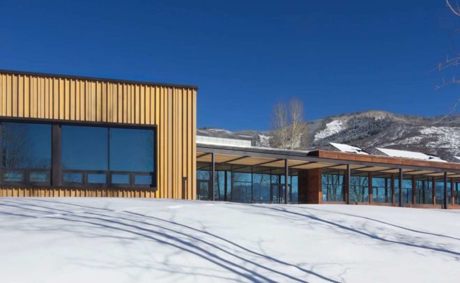 Aspen Community School by Studio B, Aspen Community School, Aspen Community School Colorado, Studio B school renovation, Aspen solar powered school, solar powered primary school,