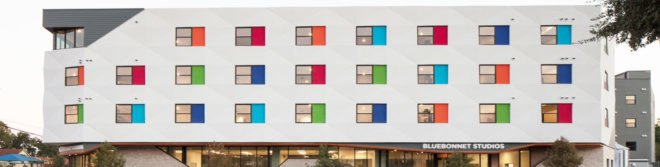 Bluebonnet Studios, social housing,Austin, Forge Craft Architecture + Design, Texas, natural light, occupancy sensors, recycled materials, recycling, green architecture