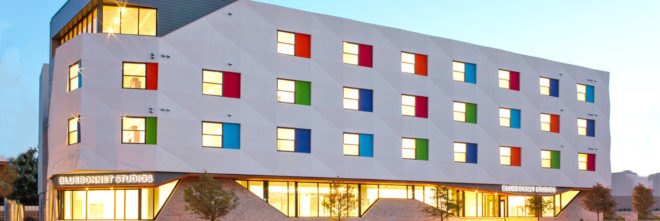 Bluebonnet Studios, social housing,Austin, Forge Craft Architecture + Design, Texas, natural light, occupancy sensors, recycled materials, recycling, green architecture