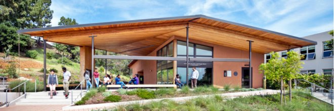 Center for Environmental Studies (CES), Bishop O’Dowd high school, green California classroom, LEED certified high school, Zero Net Energy high school, Siegel & Strain Architects