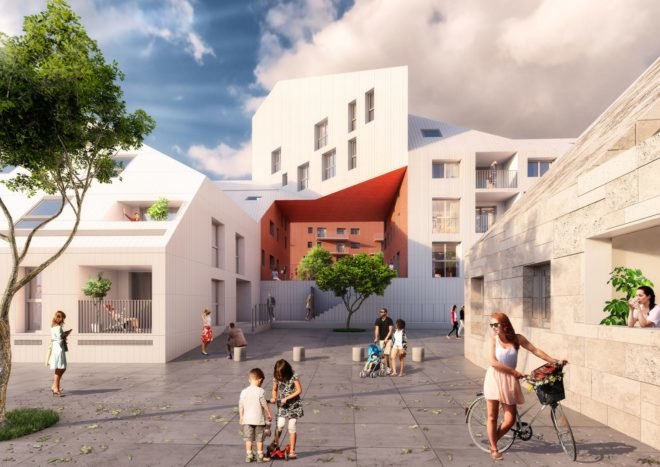Ilot Queyries by MVRDV, Bordeaux new masterplan, Bordeaux modern development, Ilot Queyries, Ilot Queyries masterplan, ZAC Bastide-Niel, Ilot Queyries by Flint, French modern masterplan