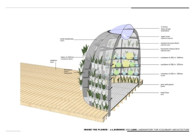 Janet Laurence, inside the flower, inside the flower exhibition, International Garden Exposition, greenhouse exhibition, flower art, flower display, medicinal garden, medicinal garden greenhouse, medicinal garden art display, medicinal garden art, exhibition of medicinal plants, edible flowers, flower displays, garden exhibition, mesh greenhouse, plant architecture, green design, garden architecture, greenhouse architecture