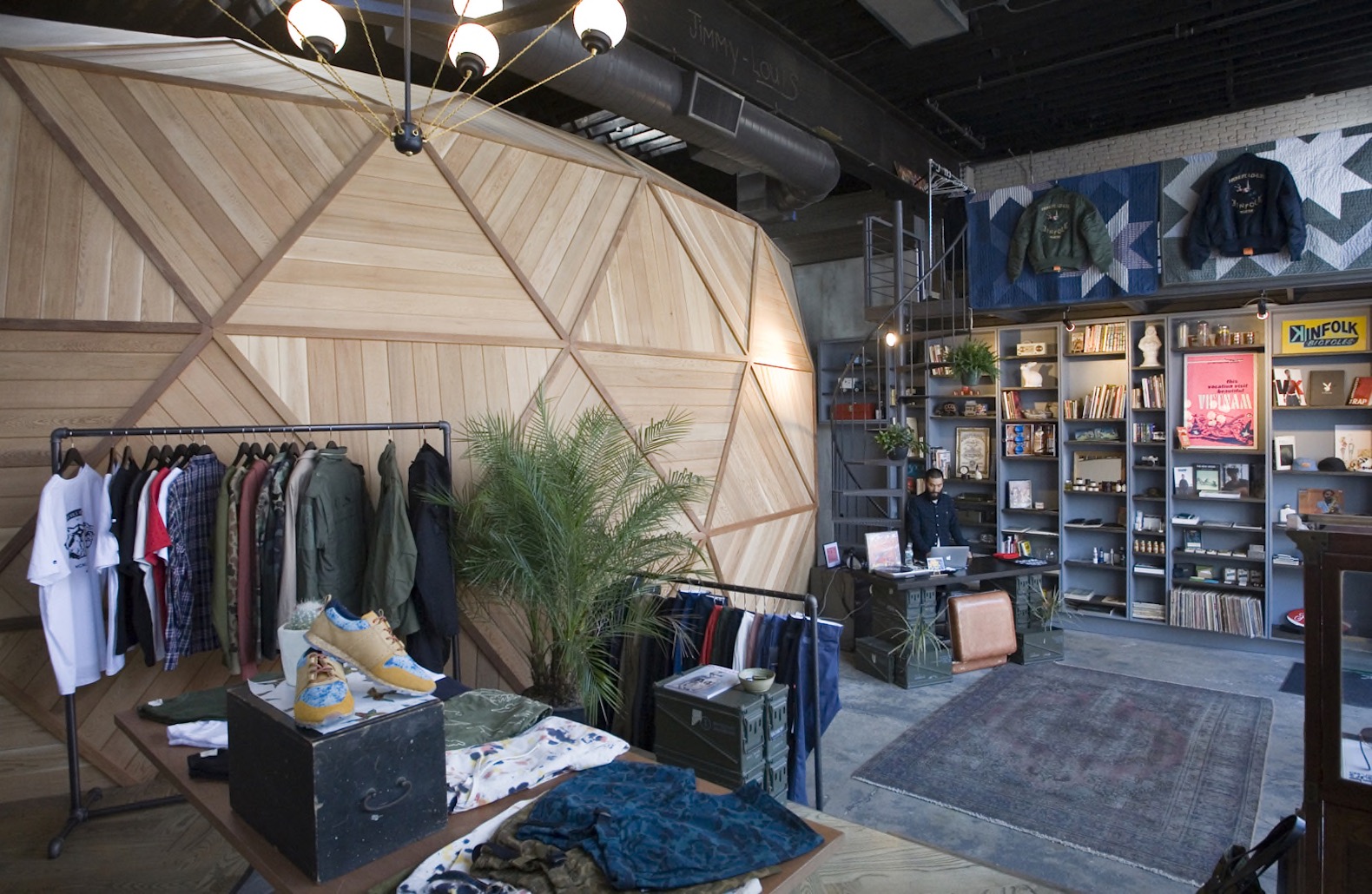 Kinfolk 94 by Berg Design Architecture, Kinfolk Williamsburg, Kinfolk 94 architecture, Kinfolk architecture, Kinfolk on Wythe Avenue, Kinfolk and Buckminster Fuller, timber geodesic dome, timber geodesic shell,
