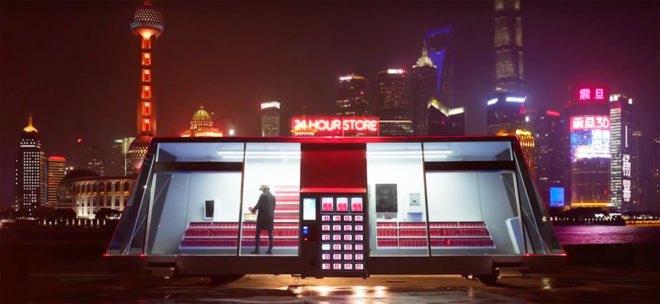 Moby store, self-driving store, self driving market, solar power, solar powered market, autonomous grocery store, mobile grocery store, wheelys, wheelys cafe, autonomous vehicles, autonomous store, mobile store