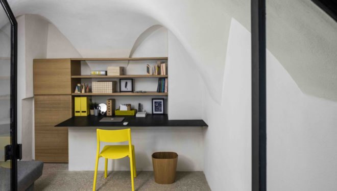 Modern Cave, Pitsou Kedem Architects, cave, Israel, vaulted ceilings, green renovation, natural light, renovated interior, green interior