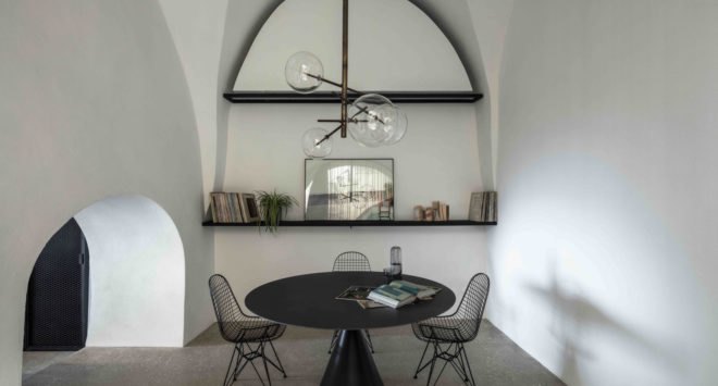 Modern Cave, Pitsou Kedem Architects, cave, Israel, vaulted ceilings, green renovation, natural light, renovated interior, green interior