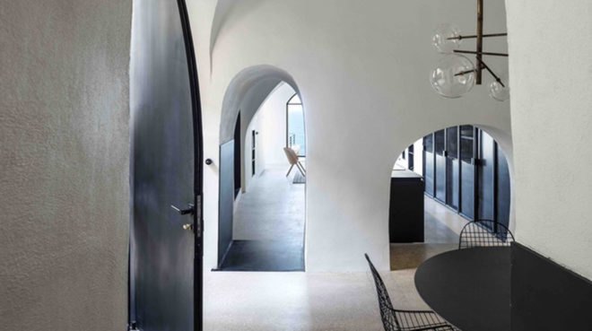 Modern Cave, Pitsou Kedem Architects, cave, Israel, vaulted ceilings, green renovation, natural light, renovated interior, green interior