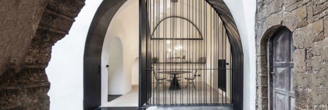 Modern Cave, Pitsou Kedem Architects, cave, Israel, vaulted ceilings, green renovation, natural light, renovated interior, green interior
