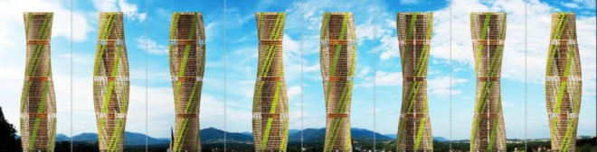 Hermann Kamte & Associates, Native Skyscraper, Experimental Hybrid Wooden Tower, cameroon wooden skyscraper, skyscraper designs, timber skyscrapers, cameroon urban design, skyscapers africa, skyscraper design for cameroon, sustainable design, green design, green building, timber buildings, timber architecture,
