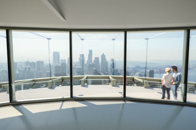 Olson Kundig, Seattle Space Needle, Seattle Space Needle facelift, Seattle Space Needle design, Seattle Space Needle construction, space needle redesign, 1962 World's Fair, space needled renovation