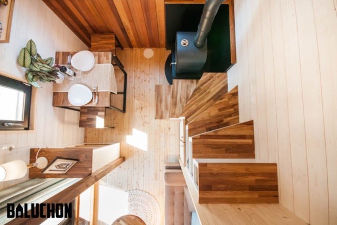 Ostara by Baluchon, Baluchon tiny house builder, France tiny house, Toulouse tiny house, French style tiny house, rustic tiny house, Ostara tiny house, tiny house on horse farm,