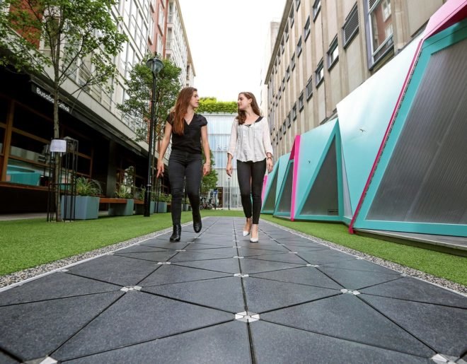 Pavegen, Bird Street, pavement, pavements, street, streets, energy, electricity, energy harvesting, footstep, footsteps, smart street, smart streets, technology, app, apps, sustainability, London, West End