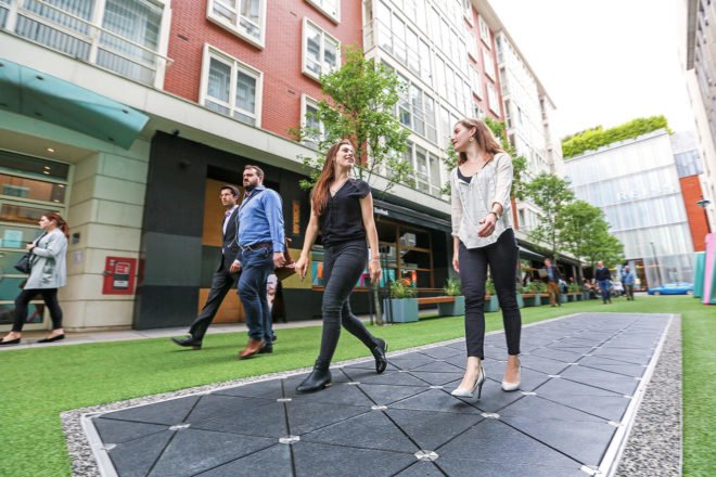 Pavegen, Bird Street, pavement, pavements, street, streets, energy, electricity, energy harvesting, footstep, footsteps, smart street, smart streets, technology, app, apps, sustainability, London, West End