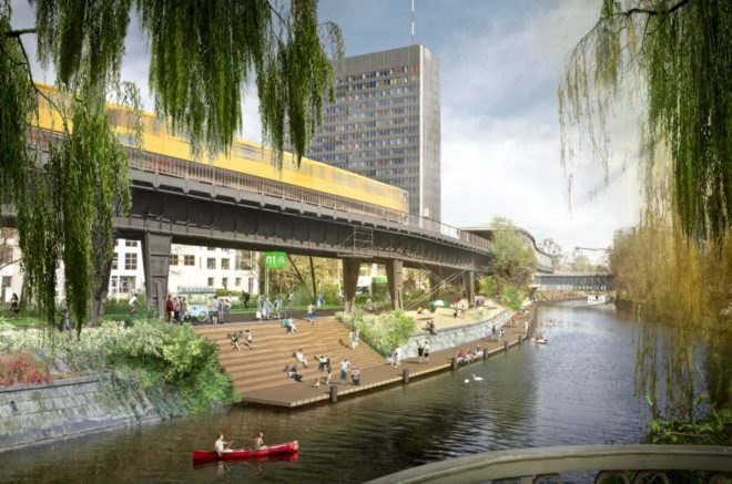 Radbahn, Radbahn Bike Path Berlin, U1 elevated subway line, subway parks, subway green space, german highline, german green space, berlin subway park, bike paths berlin park, urban design berlin, berlin's subway park, green bike paths berlin, bike routes berlin, repurposed subway lines, subway parks, subway bike path