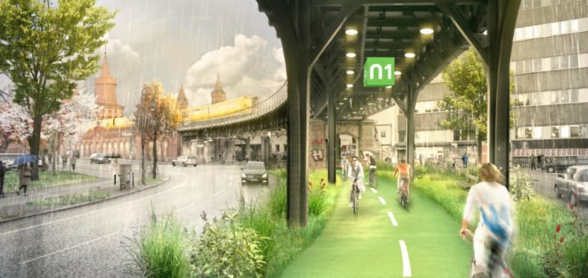 Radbahn, Radbahn Bike Path Berlin, U1 elevated subway line, subway parks, subway green space, german highline, german green space, berlin subway park, bike paths berlin park, urban design berlin, berlin's subway park, green bike paths berlin, bike routes berlin, repurposed subway lines, subway parks, subway bike path