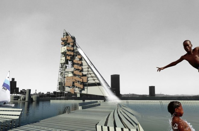 Architecture For a Change, Re-Mining Johannesburg, Re-Mining Johannesburg by Architecture For a Change, Johannesburg, South Africa, Africa, mine, mining, gold mining, gold, acid mine drainage, pollution, landscape, architecture, design, environment, dam, infrastructure, treatment plant, purification plant