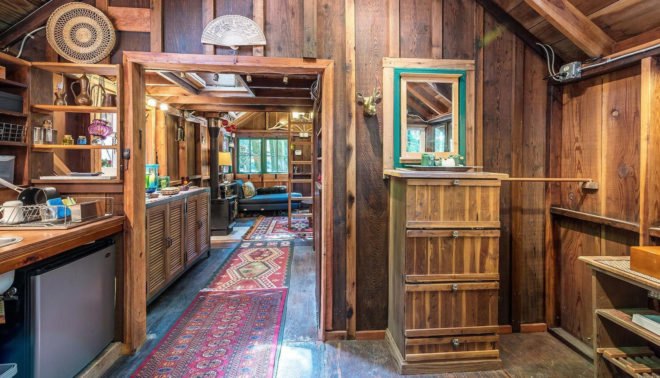 Sonoma tiny house, Vanguard Properties, tiny house, treehouse, green architecture, wooden deck, canopy, California