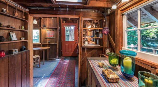 Sonoma tiny house, Vanguard Properties, tiny house, treehouse, green architecture, wooden deck, canopy, California