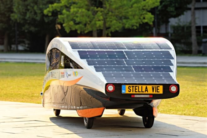 Eindhoven University of Technology, TU/e, solar-powered, car, vehicle, Stella Vie, solar car, clean energy, renewable energy,