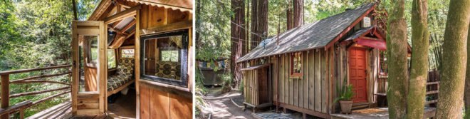 Sonoma tiny house, Vanguard Properties, tiny house with a treehouse, house on sale in Sonoma County