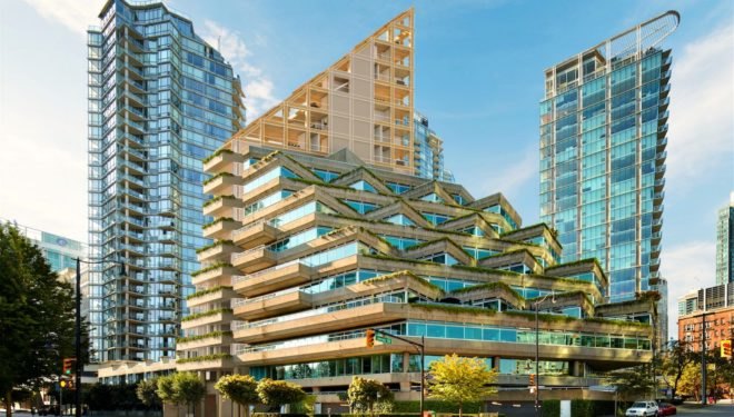 Shigeru Ban Architects, Terrace House, Evergreen Building, vancouver timber building, high-rise timber construction, hybrid timber building,Shigeru Ban Architects Timber Building, vancouver timber architecture, timber architecture, green building, hydrid timber construction, wood architecture, wooden buildings vancouver, sustainable building,