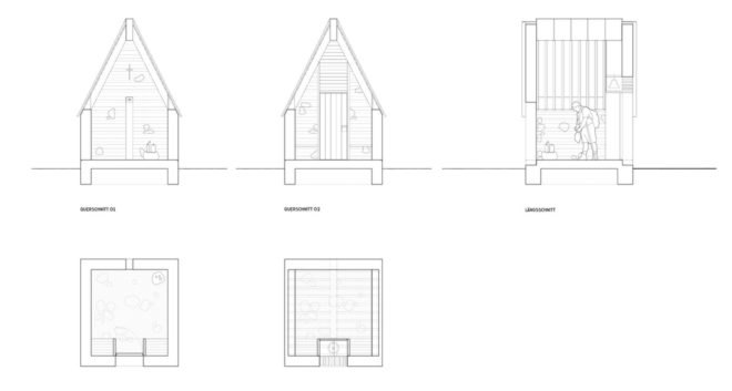 Wirmboden chapel, Innauer-Matt Architects, chapel, Austria, locally sourced stone, natural building materials, natural light, spruce, stone, green architecture, tiny buildings