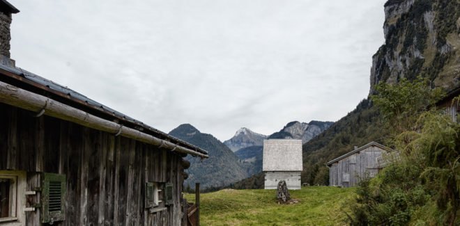 Wirmboden chapel, Innauer-Matt Architects, chapel, Austria, locally sourced stone, natural building materials, natural light, spruce, stone, green architecture, tiny buildings