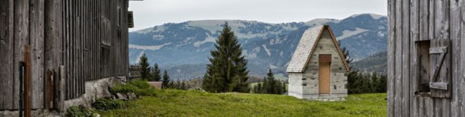 Wirmboden chapel, Innauer-Matt Architects, chapel, Austria, locally sourced stone, natural building materials, natural light, spruce, stone, green architecture, tiny buildings