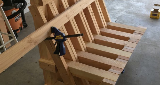 DIY trellis, Notcot trellis, trellis, wooden bench, Jean Aw, Shawn Sims, DIY projects, wooden structure, vines, multifunctional space, outdoor furniture