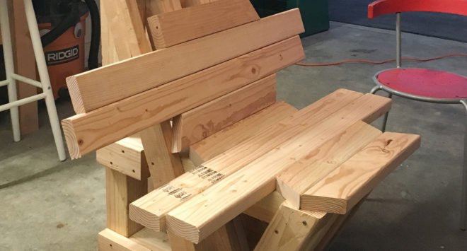 DIY trellis, Notcot trellis, trellis, wooden bench, Jean Aw, Shawn Sims, DIY projects, wooden structure, vines, multifunctional space, outdoor furniture