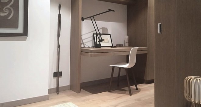 Deirdre Renniers, interior renovation, Amsterdam, space-saving furniture, green interior, open-plan layout, timber, flexible spaces