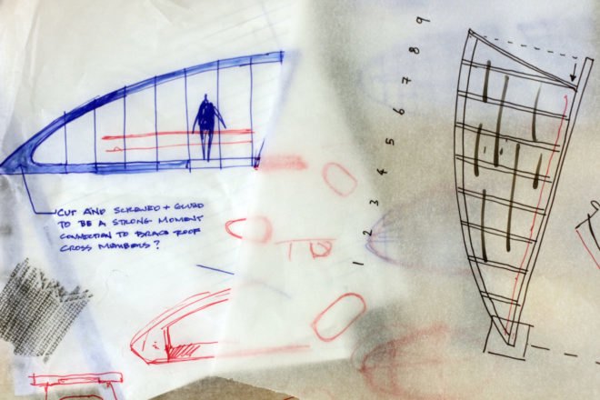 ELEVATE by DBR, LVL construction, ELEVATE for TED2016, ELEVATE TED conference, Design Build Research TED architecture, warming huts architecture, pop up warming huts, ELEVATE in Vancouver, laminated veneer lumber construction