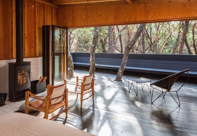Forest House by Envelope A+D, Forest House by Envelope Architecture + Design, Forest House in Northern California, holiday retreat california, unconventional holiday retreat, holiday home in Mendocino county, tent cabins