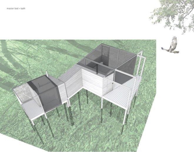 Forest House by Envelope A+D, Forest House by Envelope Architecture + Design, Forest House in Northern California, holiday retreat california, unconventional holiday retreat, holiday home in Mendocino county, tent cabins
