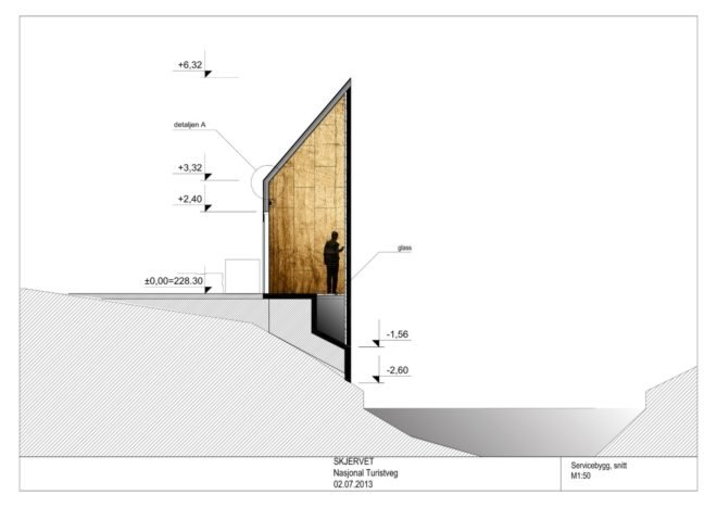 Fortunen AS, Østengen & Bergo, Skjervet waterfall architecture, Skjervet waterfall, landscape architecture, natural stone, waterfall structures, nature-inspired architecture, small spaces, tiny homes, tiny spaces, bathroom design, landscape design, green design,