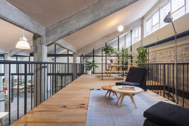 Guateque by Estudio Atemporal, Guateque Mexico City, Guateque co-working space, contemporary co-working spaces, co working spaces adaptive reuse, Mexico City co-working spaces, co-working spaces in old factories, industrial factory adaptive reuse