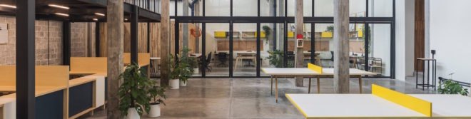 Guateque by Estudio Atemporal, Guateque Mexico City, Guateque co-working space, contemporary co-working spaces, co working spaces adaptive reuse, Mexico City co-working spaces, co-working spaces in old factories, industrial factory adaptive reuse