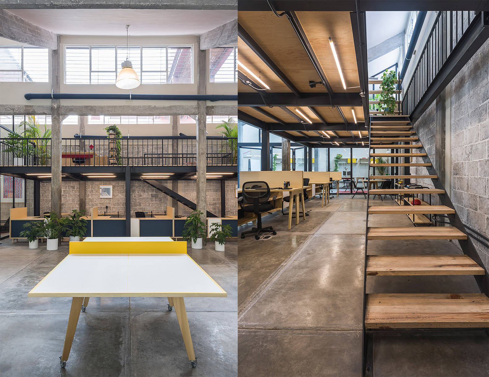 Guateque by Estudio Atemporal, Guateque Mexico City, Guateque co-working space, contemporary co-working spaces, co working spaces adaptive reuse, Mexico City co-working spaces, co-working spaces in old factories, industrial factory adaptive reuse