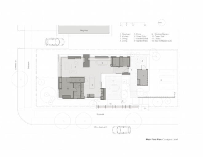 Helen Street by MW|Works, Helen Street in Seattle, light-filled Seattle home, MW|Works architecture, reclaimed timber architecture, modern home with indoor courtyards, reclaimed timber Seattle home, timber Seattle architecture, modern Seattle architecture